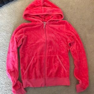 JUICY COUTURE VELOUR ZIPPY HOT PINK